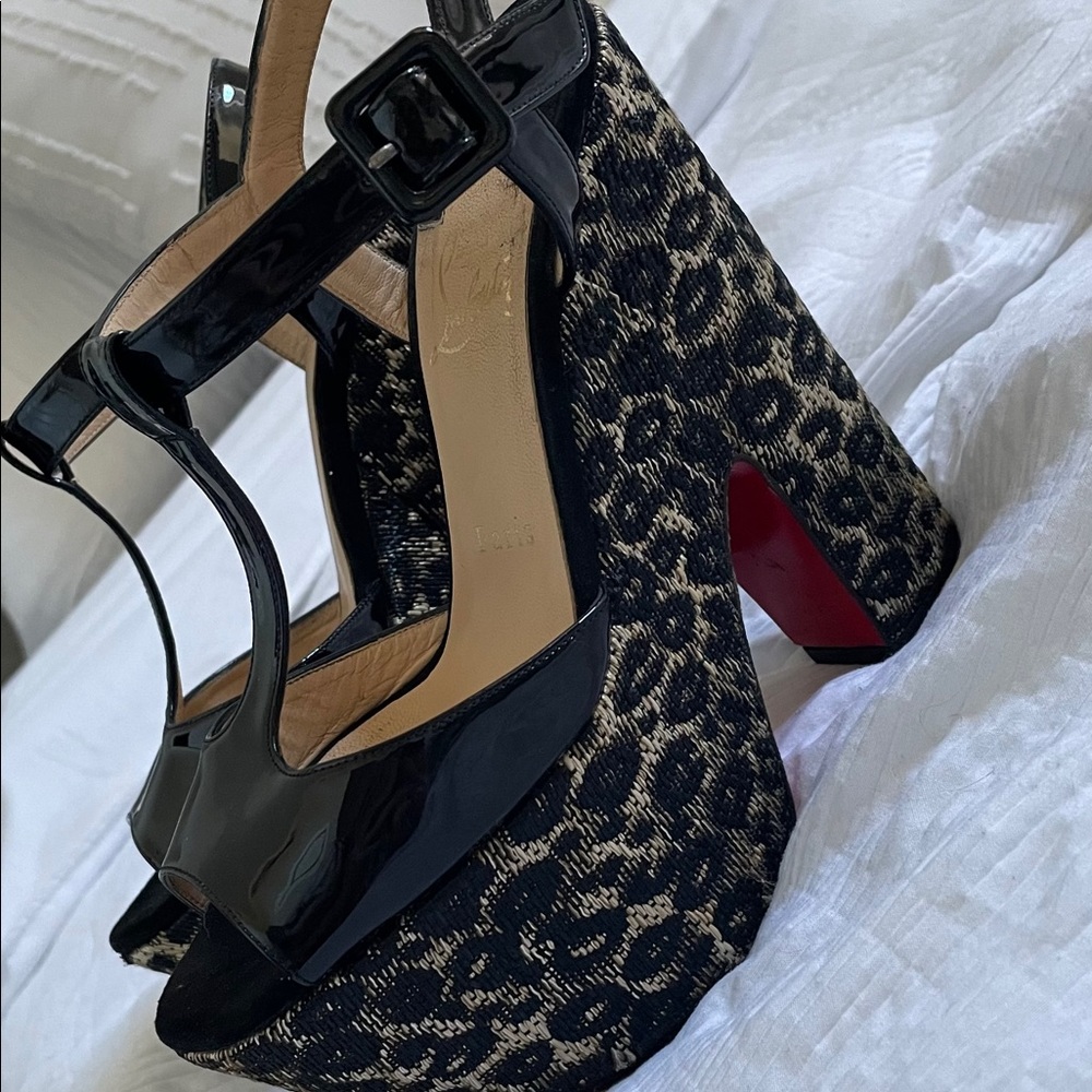 Christian Louboutin Leapord Wedge